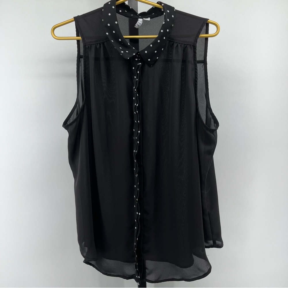 Elle Sheer, Sleeveless Top, XL